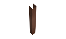 Стойка жалюзи Texas для монтажа без крепежного вкладыша 0,45 Print Elite Choco Wood TwinColor (1,8м)