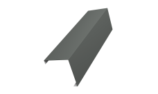 Декоративная накладка на столб универсальная угловая 60х60 для забора жалюзи Grand Line 0,45 PE RAL 7005 мышино-серый (2м)