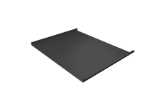 Фальц двойной стоячий Grand Line 0,5 Velur с пленкой на замках RAL 7016 антрацитово-серый