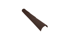 Конек полукруглый тройной для композитной черепицы Grand Line шоколад (1,16м)