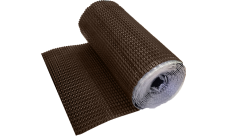 Лента для примыкания гофрированная алюминиевая Optima коричневая 280мм (5м)