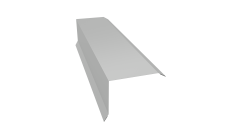 Планка торцевая 80х100 Grand Line 0,45 Drap ТХ RAL 7047 телегрей 4 (2м)