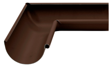 Угол желоба внутренний Grand Line PU матовый 90 гр 125 мм RAL 8017 шоколад