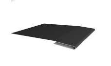 Планка начальная Grand Line 0,45 PE с пленкой RAL 7016 антрацитово-серый (2м)