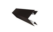 Планка угла внешнего сложного Экобрус Grand Line 0,5 PurLite Matt RR 32 темно-коричневый (3м)