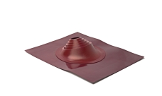 Проходной элемент (мастер флеш) угловой №1 (75-200мм) +240 силиконовый (металлический окрашенный фланец) красный