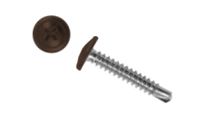 Саморез ПШС 4,2х25 (500шт) шлиц PH2 RAL 8017