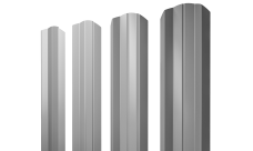 Штакетник М-образный A фигурный 0,45 PE RAL 7004 сигнальный серый