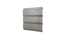 Софит металлический Grand Line без перфорации 0,45 Print Elite с пленкой Snow Wood TwinColor