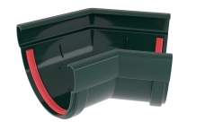 Угол желоба 135 град.Дизайн 135 ПВХ Grand Line зелёный (RAL 6005)