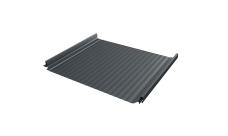 Кликфальц Pro Gofr Grand Line 0,5 Velur X с пленкой на замках RAL 7016 антрацитово-серый