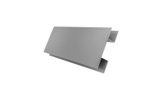Планка H-образная стыковочная сложная 0,5 Satin с пленкой RAL 7004 сигнальный серый (2м)