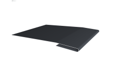 Планка начальная 0,4 PE-Double с пленкой RAL 7024 мокрый асфальт (2м)
