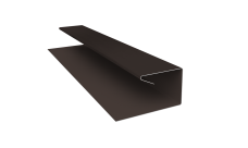 Планка П-образная завершающая сложная (КД) 0,5 Velur X RR 32 темно-коричневый (2м)