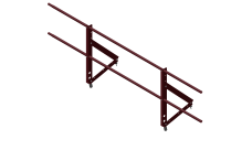 Ограждение кровельное Optima 0,65х2м RAL 3005