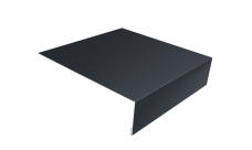 Планка лобовая/околооконная простая 190х50 0,45 Drap ST lite RAL 7024 мокрый асфальт (2м)