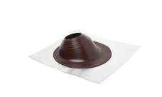 Проходной элемент MF угловой №2 (180-280мм) +185 EPDM (металлический неокрашенный фланец) коричневый