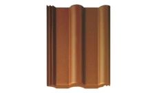 Рядная черепица Braas Франкфуртская коричневый