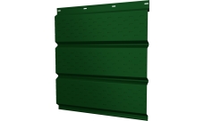 Софит металлический Классик v01 Grand Line полная перфорация 0,45 PE с пленкой RAL 6002 лиственно-зеленый