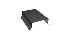 Парапетная крышка прямая 100мм 0,45 Drap TR RAL 7016 антрацитово-серый (2м)