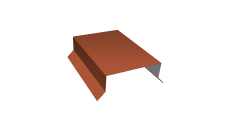 Парапетная крышка прямая 100мм Grand Line 0,45 Drap ST RAL 8004 терракота (2,5м)