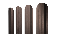 Штакетник П-образный A фигурный Grand Line 0,45 Принт Элит Беленый дуб TwinColor