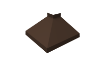 Угол отлива внешний 150 Grand Line 0,45 Drap ТХ двухсторонний с пленкой RAL 8017 шоколад