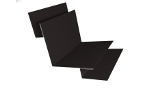 Угол внутренний сложный 90 градусов 0,45 Drap-double TX RR 32 темно-коричневый (2м)