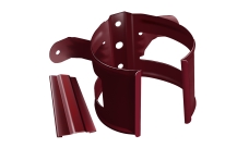 Кронштейн трубы на дерево GL PU 90 мм RAL 3005 красное вино