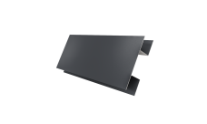 Планка H-образная стыковочная сложная Grand Line 0,5 Satin с пленкой RAL 7024 мокрый асфальт (2м)