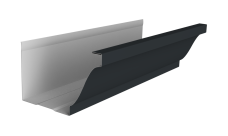 Желоб прямоугольный Vortex Lite Matt 130мм 3м RAL 7016 антрацитово-серый