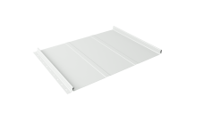 Кликфальц Line Grand Line 0,45 Drap ТХ с пленкой на замках RAL 9003 сигнальный белый