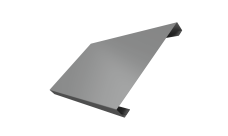 Ламель лицевая 200 забора жалюзи Texas 0,5 Satin RAL 9006 бело-алюминиевый