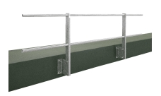 Ограждение кровельное для парапета с боковым креплением 2,0х1,2м оцинкованное