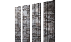 Штакетник Twin с прямым резом Grand Line 0,45 Print Elite Fine Stone TwinColor