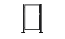 Калитка Жалюзи Puma Lock 1,68х1 RAL 9005 без заполнения тип А