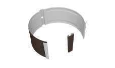 Крепление трубы круглой на кирпич Vortex Project 146мм RAL 8017 шоколад