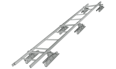 Лестница кровельная для фальца RAL 9006 (3м)