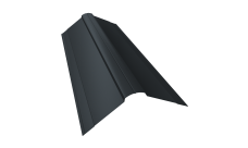 Планка конька фигурного 150x150 0,5 Rooftop Бархат RAL 7016 антрацитово-серый (2м)