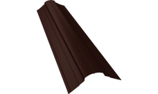 Планка конька фигурного 70х70 Grand Line 0,45 Drap RAL 8017 шоколад (2м)