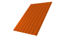 Профнастил С10R 0,45 PE RAL 2004 оранжевый