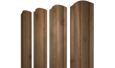 Штакетник Круглый фигурный Grand Line 0,45 Принт Премиум Сосна Фреш