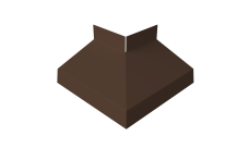 Угол отлива внешний 70 Grand Line 0,45 PE-Double с пленкой RAL 8017 шоколад