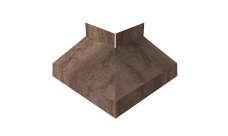 Угол отлива внешний 70 Grand Line 0,45 Принт Премиум с пленкой Миндальное дерево Фреш