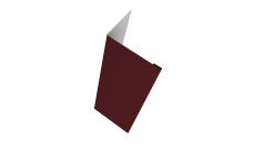 Нащельник (для калиток и ворот) 25х35 жалюзи Milan, Tokyo, Palermo 0,7 PE RAL 3005 красное вино (L1,68)