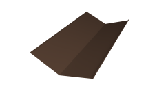 Планка ендовы нижней 300х300 Grand Line 0,5 Velur RAL 8017 шоколад (2м)