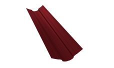 Планка ендовы верхней фигурной 70х70 Grand Line 0,45 Drap TR RAL 3005 красное вино (2м)
