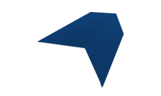 Планка карнизная широкая 100х85 0,5 Satin с пленкой RAL 5005 сигнальный синий (2м)