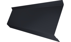 Планка примыкания в штробу 60 Grand Line 0,7 PE с пленкой RAL 7024 мокрый асфальт (2м)