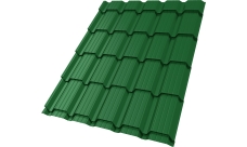 Профиль волновой "Квадро профи (Верховье)" ("Quadro Profi") v01 0,45 PE RAL 6002 лиственно-зеленый